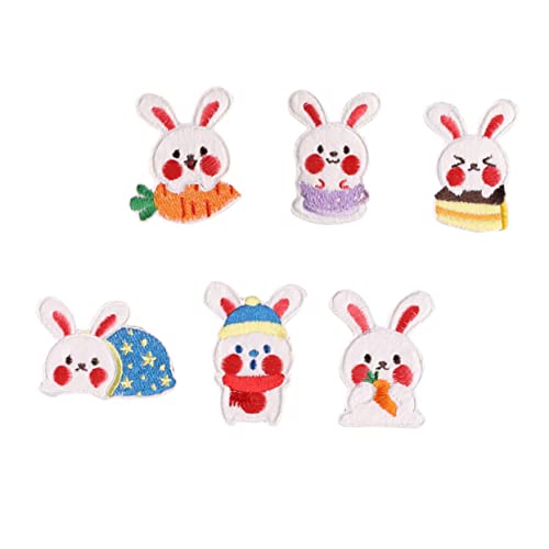 GARIOUANS 6 Stück Teiliges Niedliche Hasen Stickerei Patches zum Aufnähen Langlebige Hautfreundliche Stoffflicken zur Reparatur und Dekoration von Kleidung Rucksäcken und Hüten Kompakt und GARIOUANS 6 Stück Teiliges Niedliche Hasen Stickerei Patches zum Aufnähen Langlebige Hautfreundliche Stoffflicken zur Reparatur und Dekoration von Kleidung Rucksäcken und Hüten Kompakt und von GARIOUANS