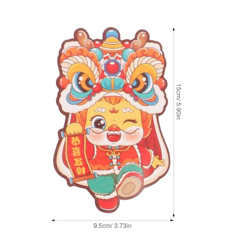 GARIOUANS 6 Stück Teiliges Rote Umschläge Jahr Des Drachen Chinesischer Neujahr Glücksumschachteln aus Stabilem Material für Geld Schmuck Kleine Geschenke Vielseitig Verwendbar GARIOUANS 6 Stück Teiliges Rote Umschläge Jahr Des Drachen Chinesischer Neujahr Glücksumschachteln aus Stabilem Material für Geld Schmuck Kleine Geschenke Vielseitig Verwendbar von GARIOUANS