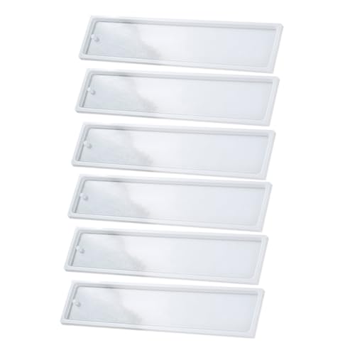 GARIOUANS 6 Stück Teiliges Silikon Lesezeichen Form Rechteckig für Epoxidharz DIY Basteln Schmuckanhänger Buchzeichen Mould für Harz Gießen und Dekoration GARIOUANS 6 Stück Teiliges Silikon Lesezeichen Form Rechteckig für Epoxidharz DIY Basteln Schmuckanhänger Buchzeichen Mould für Harz Gießen und Dekoration von GARIOUANS