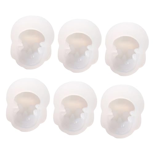 GARIOUANS 6 Stück Teiliges Silikonform Schädelkopf Gießform für DIY Schmuckherstellung Flexible Epoxidharzform Sicher Geruchsneutral für Anhänger Ohrringe Halsketten und Armbänder GARIOUANS 6 Stück Teiliges Silikonform Schädelkopf Gießform für DIY Schmuckherstellung Flexible Epoxidharzform Sicher Geruchsneutral für Anhänger Ohrringe Halsketten und Armbänder von GARIOUANS