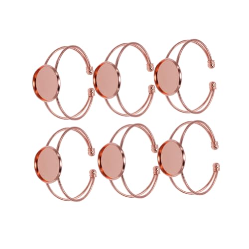 GARIOUANS 6 Stück Teiliges Y Förmiges Kupferarmband in Roségold Verstellbare DIY Armbandböden für Schmuckherstellung Robuste und Kupferanhängerhalter für Individuelle Designs GARIOUANS 6 Stück Teiliges Y Förmiges Kupferarmband in Roségold Verstellbare DIY Armbandböden für Schmuckherstellung Robuste und Kupferanhängerhalter für Individuelle Designs von GARIOUANS