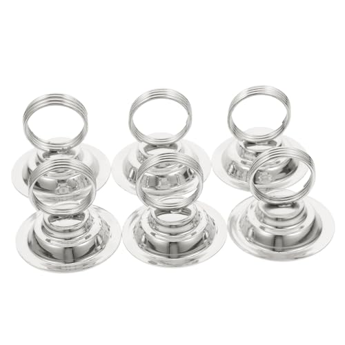 GARIOUANS 6 Stück Tischkartenhalter für Hochzeiten und Veranstaltungen Elegante und Tischnummern mit Minimalistischer und Stabiler Bauweise Nickel von GARIOUANS