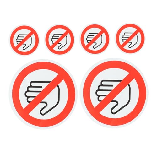 GARIOUANS 6 Stück Warnaufkleber Bitte Nicht Berühren Runde Vinyl Haftetiketten zur Maschinen und Arbeitsbereichskennzeichnung Selbstklebende Sicherheitswarnung gegen Mechanische GARIOUANS 6 Stück Warnaufkleber Bitte Nicht Berühren Runde Vinyl Haftetiketten zur Maschinen und Arbeitsbereichskennzeichnung Selbstklebende Sicherheitswarnung gegen Mechanische von GARIOUANS