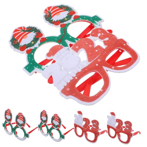 GARIOUANS 6 Stück Weihnachtsbrillen Lustige Partybrillen für Weihnachtsdekoration Fotorequisiten und Festliche Anlässe Cartoon Designs für Unvergessliche Erinnerungen GARIOUANS 6 Stück Weihnachtsbrillen Lustige Partybrillen für Weihnachtsdekoration Fotorequisiten und Festliche Anlässe Cartoon Designs für Unvergessliche Erinnerungen von GARIOUANS