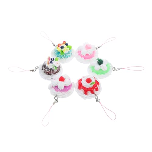 GARIOUANS 6 Stück kleiner Kuchenanhänger Simulation Kuchen Dessert realistische Cupcake-Modelle Faux-Kuchenscheibe Simulation Kuchenspielzeug künstliche Cupcake-Requisiten falsches Brot PVC GARIOUANS 6 Stück kleiner Kuchenanhänger Simulation Kuchen Dessert realistische Cupcake-Modelle Faux-Kuchenscheibe Simulation Kuchenspielzeug künstliche Cupcake-Requisiten falsches Brot PVC von GARIOUANS
