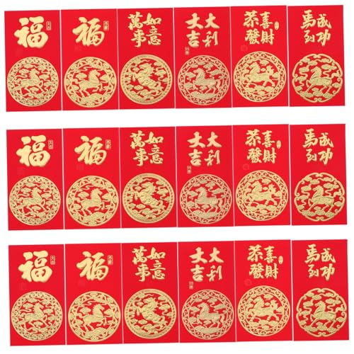 GARIOUANS 60 Stück Jahr Des Pferdes Rote Umschläge Chinesische Neujahrsbriefumschläge Glücksgeldumschläge mit Pferdemotiv für Lunarfest Hochzeiten Familienfeiern GARIOUANS 60 Stück Jahr Des Pferdes Rote Umschläge Chinesische Neujahrsbriefumschläge Glücksgeldumschläge mit Pferdemotiv für Lunarfest Hochzeiten Familienfeiern von GARIOUANS