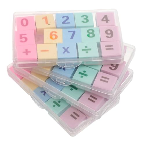 GARIOUANS 60 Stück Mathe Radiergummis Lernspiel Zahlenmuster Multiplikation Puzzle Schulbedarf Partygeschenke Belohnung für Schüler Klassenzimmer GARIOUANS 60 Stück Mathe Radiergummis Lernspiel Zahlenmuster Multiplikation Puzzle Schulbedarf Partygeschenke Belohnung für Schüler Klassenzimmer von GARIOUANS
