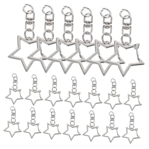 GARIOUANS 60 Stück Metall Schlüsselanhänger Clips Sternform Federbelastete Karabinerhaken Robustes DIY Schmuckzubehör Silberfarbene Schlüsselringe für Bastelarbeiten GARIOUANS 60 Stück Metall Schlüsselanhänger Clips Sternform Federbelastete Karabinerhaken Robustes DIY Schmuckzubehör Silberfarbene Schlüsselringe für Bastelarbeiten von GARIOUANS