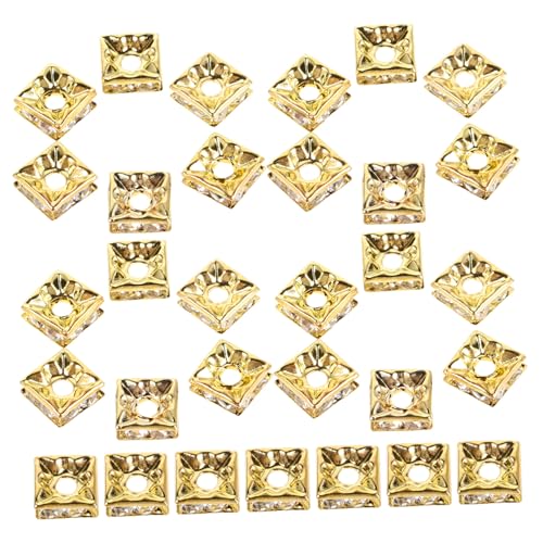 GARIOUANS 60 Stück Strasssteine Und Spärliche Perlen Schmuck Gold DIY Perlen Abstandsperlen Für Armbänder Kleine Würfelperlen Quadratische Glitzerperlen Kubische Abstandsperlen GARIOUANS 60 Stück Strasssteine Und Spärliche Perlen Schmuck Gold DIY Perlen Abstandsperlen Für Armbänder Kleine Würfelperlen Quadratische Glitzerperlen Kubische Abstandsperlen von GARIOUANS