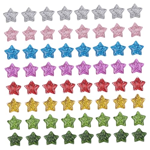 GARIOUANS 60 Stück Teiliges Flache Resin Fünf Punkte Sternperlen Glitzernd für DIY Bastelprojekte Handwerksdekorationen Scrapbooking und Schmuckherstellung GARIOUANS 60 Stück Teiliges Flache Resin Fünf Punkte Sternperlen Glitzernd für DIY Bastelprojekte Handwerksdekorationen Scrapbooking und Schmuckherstellung von GARIOUANS