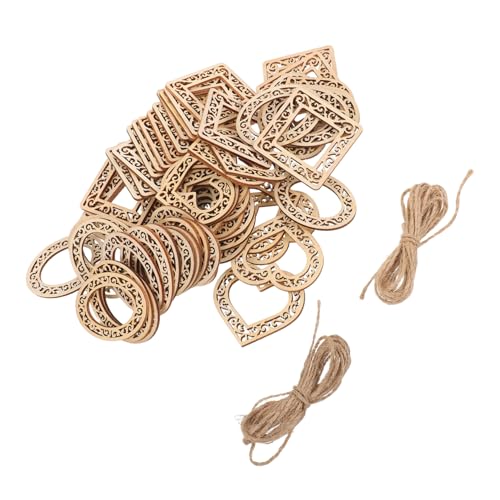 GARIOUANS 60 Stück Teiliges Holzrahmen für Bastelprojekte mit Hohlem Herz Unlackierte Holzanhänger Vielseitige Dekoration für Valentinstag Hochzeit und DIY Kunstprojekte GARIOUANS 60 Stück Teiliges Holzrahmen für Bastelprojekte mit Hohlem Herz Unlackierte Holzanhänger Vielseitige Dekoration für Valentinstag Hochzeit und DIY Kunstprojekte von GARIOUANS