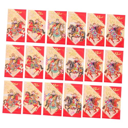 GARIOUANS 60 Stück Vietnamesische Rote Umschläge Pferdejahr Papierhüllen Glatte Oberfläche Chinesisches Frühlingsfest Partybedarf Für und Freunde GARIOUANS 60 Stück Vietnamesische Rote Umschläge Pferdejahr Papierhüllen Glatte Oberfläche Chinesisches Frühlingsfest Partybedarf Für und Freunde von GARIOUANS
