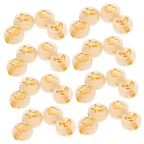 GARIOUANS 600 Stück Leuchtende Acrylperlen Nachtleuchtend Stern Mond Herz Blüten Spacer Perlen für Schmuckherstellung Armband Halskette DIY Basteln GARIOUANS 600 Stück Leuchtende Acrylperlen Nachtleuchtend Stern Mond Herz Blüten Spacer Perlen für Schmuckherstellung Armband Halskette DIY Basteln von GARIOUANS