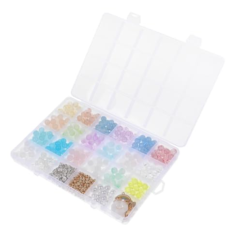 GARIOUANS 670 Stück Teiliges Perlen für Schmuckherstellung Bunte Acryl und Glasperlen mit Transparenten Einfarbigen und Zweifarbigen Designs zum Basteln von Halsketten Armbändern Ohrringen GARIOUANS 670 Stück Teiliges Perlen für Schmuckherstellung Bunte Acryl und Glasperlen mit Transparenten Einfarbigen und Zweifarbigen Designs zum Basteln von Halsketten Armbändern Ohrringen von GARIOUANS