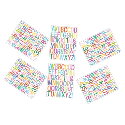 GARIOUANS 6Blätter Selbstklebende und Zahlenaufkleber Farbige Alphabet Sticker für Raumdekoration für Schlafzimmer Wohnzimmer und Klassenzimmer Vielseitig GARIOUANS 6Blätter Selbstklebende und Zahlenaufkleber Farbige Alphabet Sticker für Raumdekoration für Schlafzimmer Wohnzimmer und Klassenzimmer Vielseitig von GARIOUANS