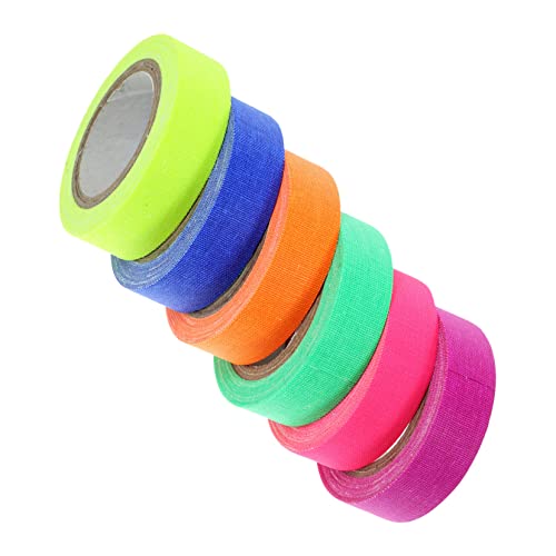 GARIOUANS 6Rollen UV Blacklight Tape Fluoreszierendes Klebeband Baumwolltuch Farben für Kreative Wanddekoration und Party Events GARIOUANS 6Rollen UV Blacklight Tape Fluoreszierendes Klebeband Baumwolltuch Farben für Kreative Wanddekoration und Party Events von GARIOUANS