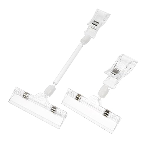 GARIOUANS 6Stücke Preiskartenklemme aus Material Universelle Clip Halter für Supermarkt Displays für Werbungsanzeigen Hochzeiten und Einzelhandelsgeschäfte von GARIOUANS