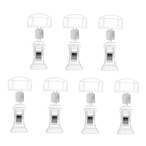 GARIOUANS 7 Stück Teiliges Acryl Preisschildhalter Drehbare Doppelte Clips Transparent Verarbeitung für Einzelhandel Supermärkte Restaurants Einfache Langlebig und Handschonend GARIOUANS 7 Stück Teiliges Acryl Preisschildhalter Drehbare Doppelte Clips Transparent Verarbeitung für Einzelhandel Supermärkte Restaurants Einfache Langlebig und Handschonend von GARIOUANS
