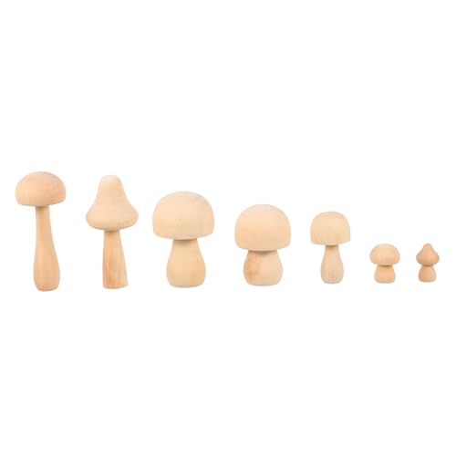 GARIOUANS 7 Stück Teiliges Holzpilz dekor Naturbelassen zum Bemalen und Basteln DIY Holzornamente für Geeignet für Wohnkultur Lernspiele und Festdekoration GARIOUANS 7 Stück Teiliges Holzpilz dekor Naturbelassen zum Bemalen und Basteln DIY Holzornamente für Geeignet für Wohnkultur Lernspiele und Festdekoration von GARIOUANS