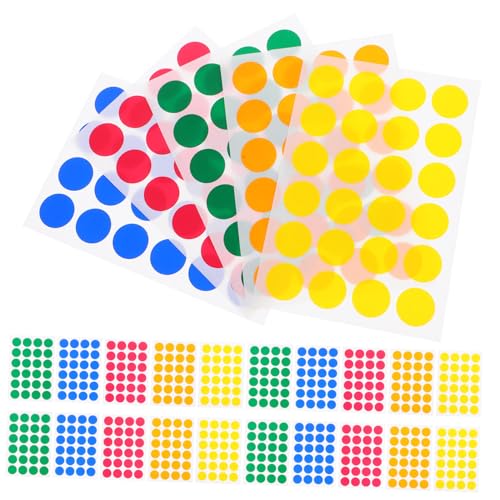 GARIOUANS 720 Stück farbige Aufkleber Kreisaufkleberpunkt selbstklebende Kreisaufkleber Farbkreisaufkleber Farbcodierungsetiketten bunte Punktaufkleber kreis aufkleber selbstklebendes Papier GARIOUANS 720 Stück farbige Aufkleber Kreisaufkleberpunkt selbstklebende Kreisaufkleber Farbkreisaufkleber Farbcodierungsetiketten bunte Punktaufkleber kreis aufkleber selbstklebendes Papier von GARIOUANS