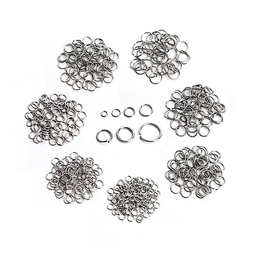 GARIOUANS 770Stücke DIY Schmuckzubehör Offene und Geschlossene Ringe Leicht und Langlebig für Ohrstecker und Heimwerkerbedarf Individuelles Schmuckdesign von GARIOUANS