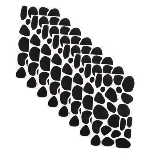 GARIOUANS 8 Blatt Filzaufkleber Materialien Für Diy Kleidung Diy Supplies Kleidung Diy-zubehör Kleidung Diy Pad Kleidung Diy Handwerk Handgemachtes Diy-material Black Gefühlt von GARIOUANS