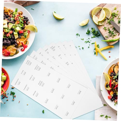 GARIOUANS 8 Blatt Wasserdichte Selbstklebende Gewürzetiketten Rund Weiße Aufkleber für Gewürzgläser Marmeladengläser Vielseitig Beschriftbare Küchenetiketten zur Gewürz GARIOUANS 8 Blatt Wasserdichte Selbstklebende Gewürzetiketten Rund Weiße Aufkleber für Gewürzgläser Marmeladengläser Vielseitig Beschriftbare Küchenetiketten zur Gewürz von GARIOUANS