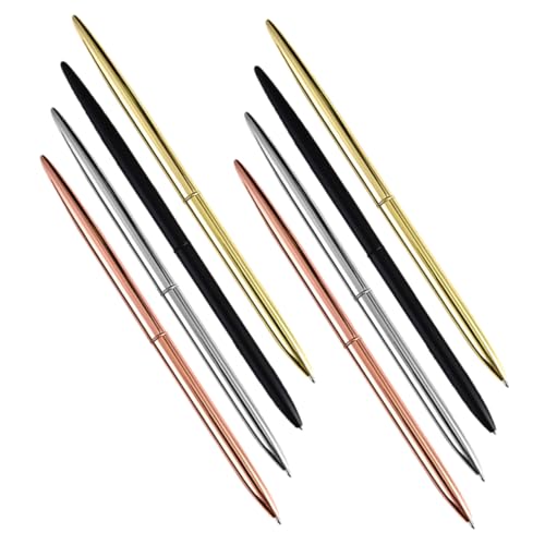 GARIOUANS 8 Stück Drehkugelschreiber Schwarze Tinte Schreibstift Lehrerstifte Stilvolle Kugelschreiber Jubiläumsstifte Klassische Kugelschreiber Einziehbare Goldene Stifte Babyparty von GARIOUANS