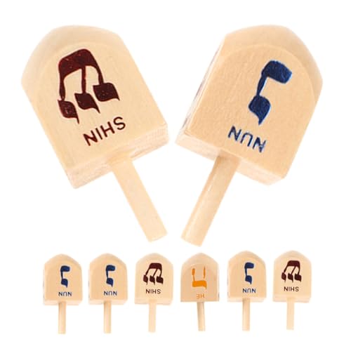 GARIOUANS 8 Stück Kreisel Kinderkreisel Bastelkreisel Dreidel-Spiel Kreiselspielzeug Chanukka-Dekorationen Im Innenbereich Chanukka- Kinderspielzeug Kreisel Holz GARIOUANS 8 Stück Kreisel Kinderkreisel Bastelkreisel Dreidel-Spiel Kreiselspielzeug Chanukka-Dekorationen Im Innenbereich Chanukka- Kinderspielzeug Kreisel Holz von GARIOUANS