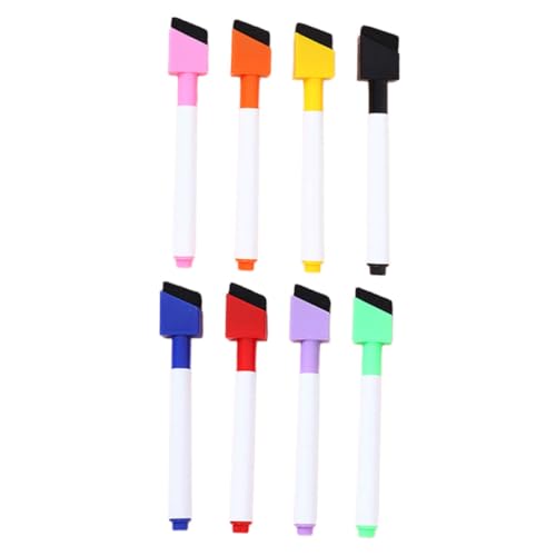 GARIOUANS 8 Stück Teiliges Abwischbarer Whiteboard Marker mit Radierfunktion Farbige Filzstifte für Whiteboards Leicht Langlebig Wiederverwendbar für Büro Schule und Zuhause GARIOUANS 8 Stück Teiliges Abwischbarer Whiteboard Marker mit Radierfunktion Farbige Filzstifte für Whiteboards Leicht Langlebig Wiederverwendbar für Büro Schule und Zuhause von GARIOUANS