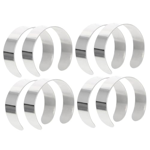 GARIOUANS 8 Stück Teiliges Armbandrohling Offene Manschetten für DIY Schmuck Gravur Personalisierbar Langlebig Individuell Gestaltbar Geschenkidee GARIOUANS 8 Stück Teiliges Armbandrohling Offene Manschetten für DIY Schmuck Gravur Personalisierbar Langlebig Individuell Gestaltbar Geschenkidee von GARIOUANS