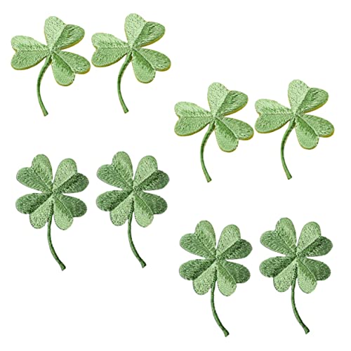 GARIOUANS 8 Stück Teiliges DIY Besticktes Kleeblatt Flicken zum Aufbügeln und Aufnähen Selbstklebende Applikationen für Kleidung Reparatur und Dekoration Lebendige Farben Vielseitig für GARIOUANS 8 Stück Teiliges DIY Besticktes Kleeblatt Flicken zum Aufbügeln und Aufnähen Selbstklebende Applikationen für Kleidung Reparatur und Dekoration Lebendige Farben Vielseitig für von GARIOUANS