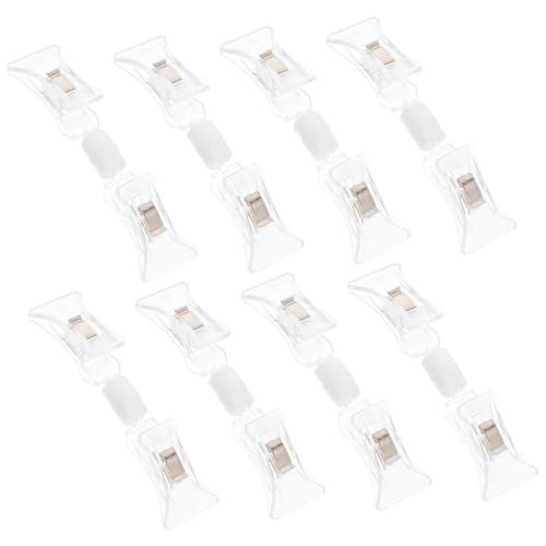 GARIOUANS 8 Stück Teiliges Drehbare Transparente Preisschild clips Starke Haltekraft für Etiketten Vielseitige Merchandising display klammern für Einzelhandel Büro und Supermarkt GARIOUANS 8 Stück Teiliges Drehbare Transparente Preisschild clips Starke Haltekraft für Etiketten Vielseitige Merchandising display klammern für Einzelhandel Büro und Supermarkt von GARIOUANS