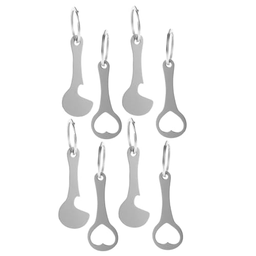 GARIOUANS 8 Stück Teiliges Edelstahl Einkaufswagenchip Multifunktionale Trolley Token Schlüsselanhänger Langlebig Leicht Kompakt Praktisches Metallmaterial für Einkaufswagen und von GARIOUANS