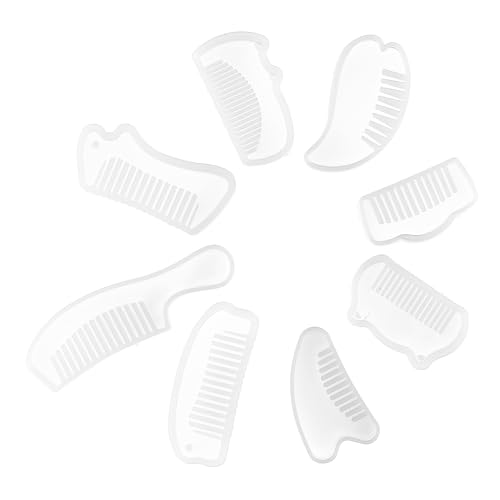GARIOUANS 8 Stück Teiliges Flexibles Silikonform DIY Kämme Wiederverwendbare Waschbare Epoxidharz Gießformen Einfache Entformung Langlebig und Vielseitig für Handwerksprojekte GARIOUANS 8 Stück Teiliges Flexibles Silikonform DIY Kämme Wiederverwendbare Waschbare Epoxidharz Gießformen Einfache Entformung Langlebig und Vielseitig für Handwerksprojekte von GARIOUANS