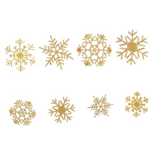 GARIOUANS 8 Stück Teiliges Goldfarbene Schneeflocken Stoffapplikationen zum Aufnähen und Aufbügeln Bestickte DIY Patches für Kleidung Schuhe Weihnachten Vielseitige Reparatur und GARIOUANS 8 Stück Teiliges Goldfarbene Schneeflocken Stoffapplikationen zum Aufnähen und Aufbügeln Bestickte DIY Patches für Kleidung Schuhe Weihnachten Vielseitige Reparatur und von GARIOUANS