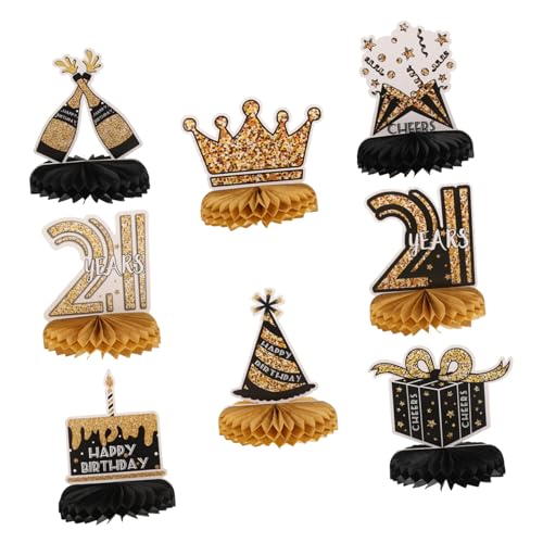 GARIOUANS 8 Stück Teiliges Happy Birthday Tischdekoration Langlebige Papierwabenbälle Vielseitige Partydeko für Geburtstagstisch Einfache Anwendung Fröhliche Atmosphäre für Geburtstagsfeiern GARIOUANS 8 Stück Teiliges Happy Birthday Tischdekoration Langlebige Papierwabenbälle Vielseitige Partydeko für Geburtstagstisch Einfache Anwendung Fröhliche Atmosphäre für Geburtstagsfeiern von GARIOUANS