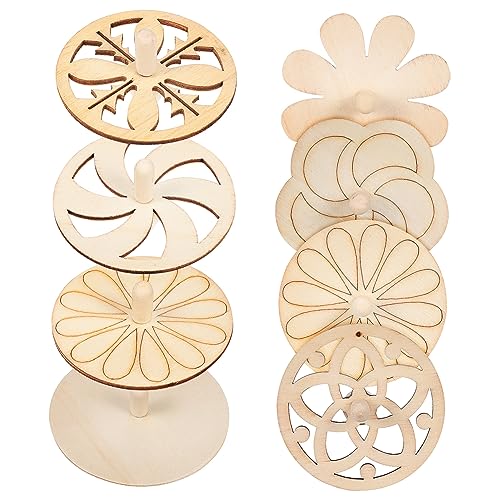 GARIOUANS 8 Stück Teiliges Holz DIY Unbemalt Gyro Drehteller Party Mitgebsel Pädagogisch Robust Leicht GARIOUANS 8 Stück Teiliges Holz DIY Unbemalt Gyro Drehteller Party Mitgebsel Pädagogisch Robust Leicht von GARIOUANS