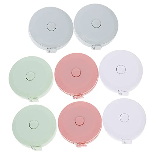 GARIOUANS 8 Stück Teiliges Mini Maßband Weiches Flexibles Rollmeter mit Automatischem Einziehmechanismus Körpermaßband für Nähen Basteln und Präzise Messungen in Weiß Rosa Blau Grün GARIOUANS 8 Stück Teiliges Mini Maßband Weiches Flexibles Rollmeter mit Automatischem Einziehmechanismus Körpermaßband für Nähen Basteln und Präzise Messungen in Weiß Rosa Blau Grün von GARIOUANS