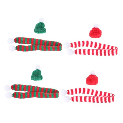 GARIOUANS 8 Stück Teiliges Mini Strickmützen und Schal Handgefertigte Flaschen Deko Weihnachtliche Weinflaschen Abdeckungen Bunte Strickmützen und Schals aus Weichem Garn Vielseitige von GARIOUANS