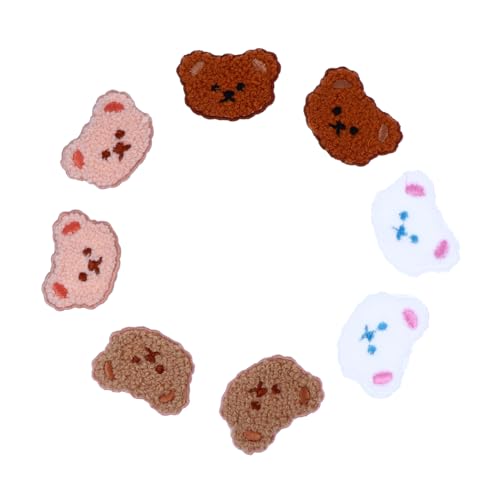 GARIOUANS 8 Stück Teiliges Niedliche Cartoon Bär Kopf Stickpatches Applikationen für Kleidung Taschen Hüte und Schuhe für DIY Dekoration und Reparaturen Einfach Anzubringen für Verschiedene GARIOUANS 8 Stück Teiliges Niedliche Cartoon Bär Kopf Stickpatches Applikationen für Kleidung Taschen Hüte und Schuhe für DIY Dekoration und Reparaturen Einfach Anzubringen für Verschiedene von GARIOUANS