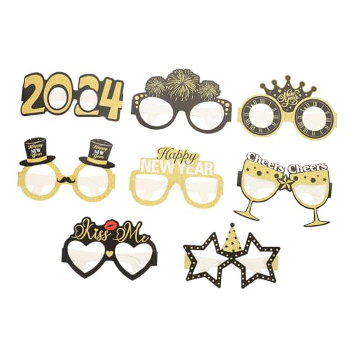 GARIOUANS 8 Stück Teiliges Papierbrillen für Neujahrsparty Bunte Lustige Partybrillen Originelle Fotoaccessoires für Erwachsene und Jugendliche Komfortabel und Hautfreundlich GARIOUANS 8 Stück Teiliges Papierbrillen für Neujahrsparty Bunte Lustige Partybrillen Originelle Fotoaccessoires für Erwachsene und Jugendliche Komfortabel und Hautfreundlich von GARIOUANS