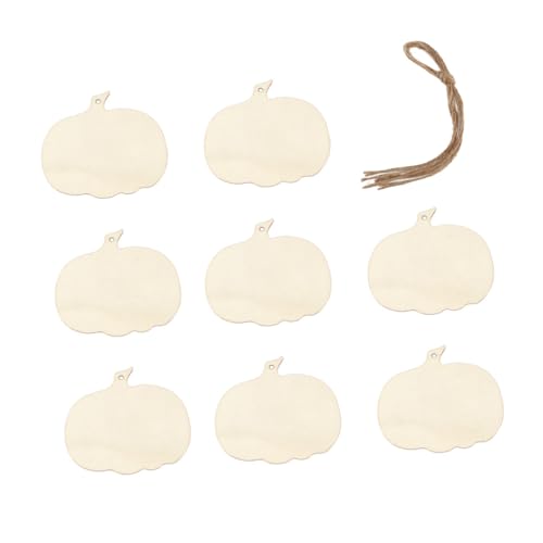 GARIOUANS 8 Stück Teiliges Unbehandelte Holzscheiben in Kürbisform Naturbelassene Holzanhänger zum Bemalen und Basteln Sichere DIY Halloween Dekoration für Kreative Herbstprojekte GARIOUANS 8 Stück Teiliges Unbehandelte Holzscheiben in Kürbisform Naturbelassene Holzanhänger zum Bemalen und Basteln Sichere DIY Halloween Dekoration für Kreative Herbstprojekte von GARIOUANS