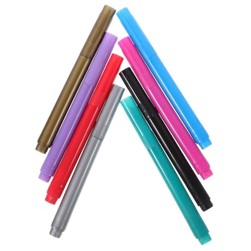 GARIOUANS 8 Stück Teiliges Wiederverwendbares Wein Glas Marker Waschbare Abwischbare Acrylstifte mit Glattem Tintenfluss Feiner Spitze Leicht und Kompakt für Party Scrapbooking und GARIOUANS 8 Stück Teiliges Wiederverwendbares Wein Glas Marker Waschbare Abwischbare Acrylstifte mit Glattem Tintenfluss Feiner Spitze Leicht und Kompakt für Party Scrapbooking und von GARIOUANS