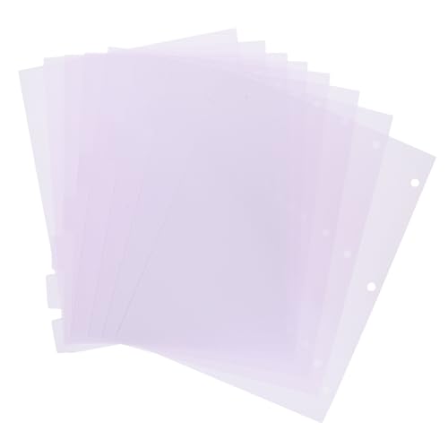 GARIOUANS 8 Stück Trennblätter Abnehmbare PP Unterteilungen für Notizbuch für Büro und Zuhause Praktische Klassifizierungstabs zur Schnellen Übersicht von GARIOUANS