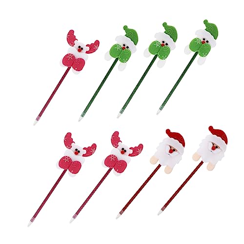 GARIOUANS 8 Stück Weihnachtsstifte Schwarze Kugelschreiber Mehrfarbige Stifte Ästhetischer Stift Für Festival Schreibwaren Glitzernde Stifte Für Die Schule Schöne Schreibstifte GARIOUANS 8 Stück Weihnachtsstifte Schwarze Kugelschreiber Mehrfarbige Stifte Ästhetischer Stift Für Festival Schreibwaren Glitzernde Stifte Für Die Schule Schöne Schreibstifte von GARIOUANS