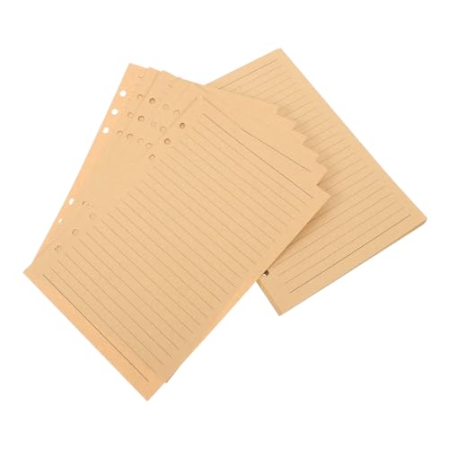 GARIOUANS 80 Blatt Nachfüllpapier Kraftpapier Liniert Refillable Ringbuch Einlagen Nachfüllbares Notizbuchpapier Für Schule Büro Reise GARIOUANS 80 Blatt Nachfüllpapier Kraftpapier Liniert Refillable Ringbuch Einlagen Nachfüllbares Notizbuchpapier Für Schule Büro Reise von GARIOUANS