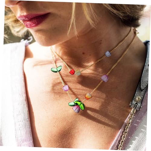 GARIOUANS 80 Stück Teiliges Bunte Tulpen Glasperlen für Armbänder Schmuckherstellung DIY Bastelzubehör Farbenfrohe Glatte Perlen für Halsketten Ohrringe und Schlüsselanhänger von GARIOUANS