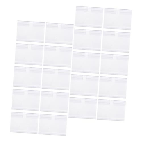 GARIOUANS 80 Stück Teiliges PVC Preisschilder Display Transparente Etikettenhalter aus Robustem Material Langlebig für Supermarkt Laden und Regalauszeichnung Praktische Preisschilder GARIOUANS 80 Stück Teiliges PVC Preisschilder Display Transparente Etikettenhalter aus Robustem Material Langlebig für Supermarkt Laden und Regalauszeichnung Praktische Preisschilder von GARIOUANS