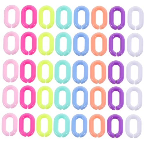 GARIOUANS 800 Stück Acryl Verbindungsringe Bunte DIY Kettenringe Abnehmbare Ringe für Schmuckherstellung Schlüsselanhänger Handytaschen und Mehr Leicht und Langlebig GARIOUANS 800 Stück Acryl Verbindungsringe Bunte DIY Kettenringe Abnehmbare Ringe für Schmuckherstellung Schlüsselanhänger Handytaschen und Mehr Leicht und Langlebig von GARIOUANS